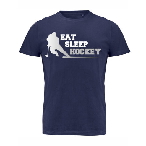 Eat Sleep Hockey T-Shirt (Navy)