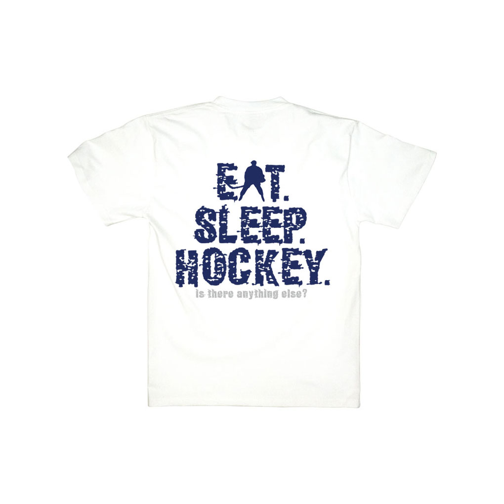 Eat Sleep Hockey T-Shirt Back